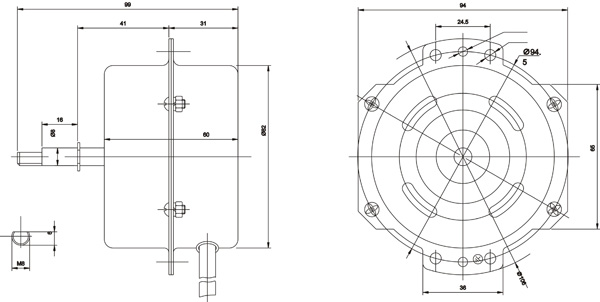 Air purifire capacitor motor