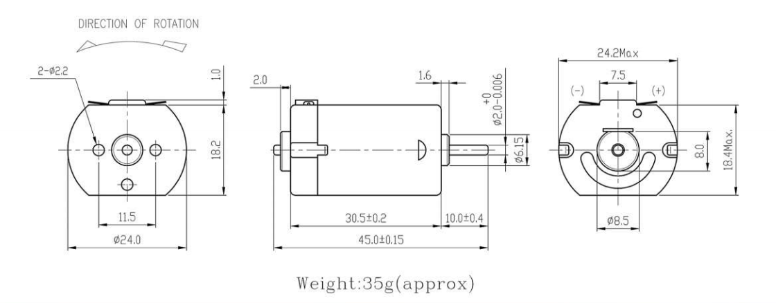 PMDC Power Tool Motor (D28) 
