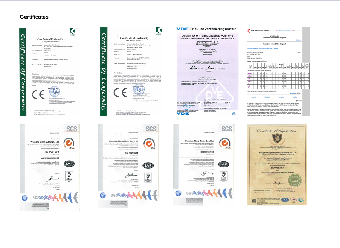 Certifications 